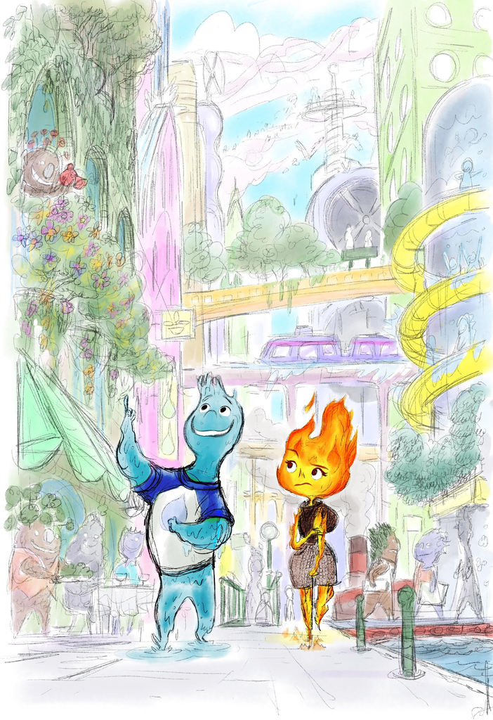 Elemental: Pixar’s upcoming movie tells the story of two city-living elements, Ember and Wade